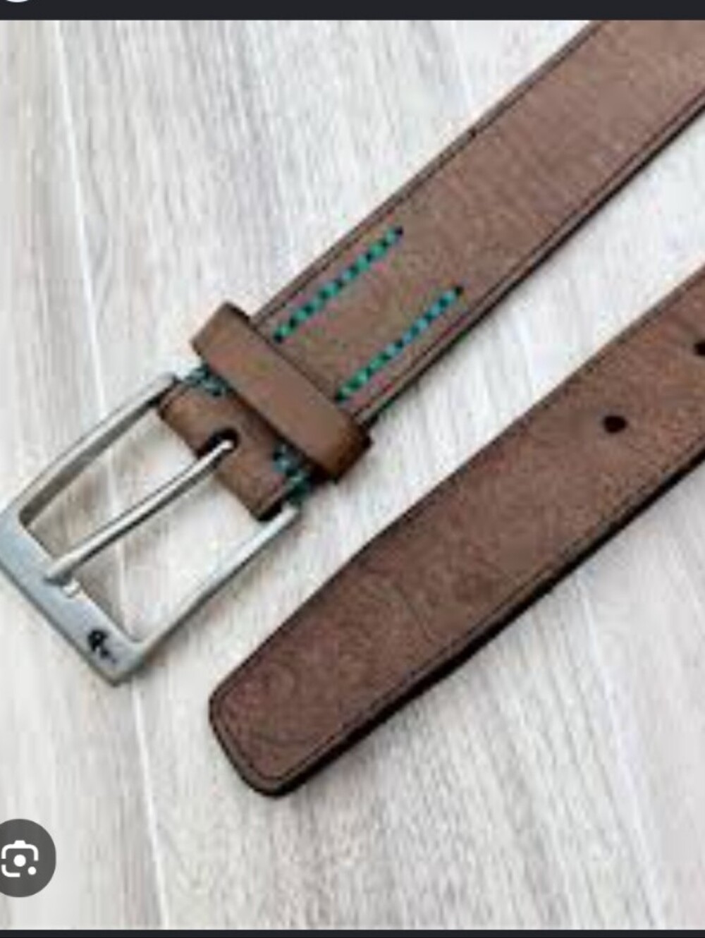 Robert Graham Brown Paisley Embossed Leather Belt Size 38 Like New!